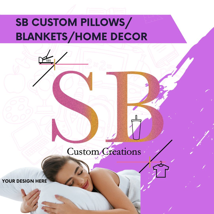 Custom Pillows & Blanket Home Decor