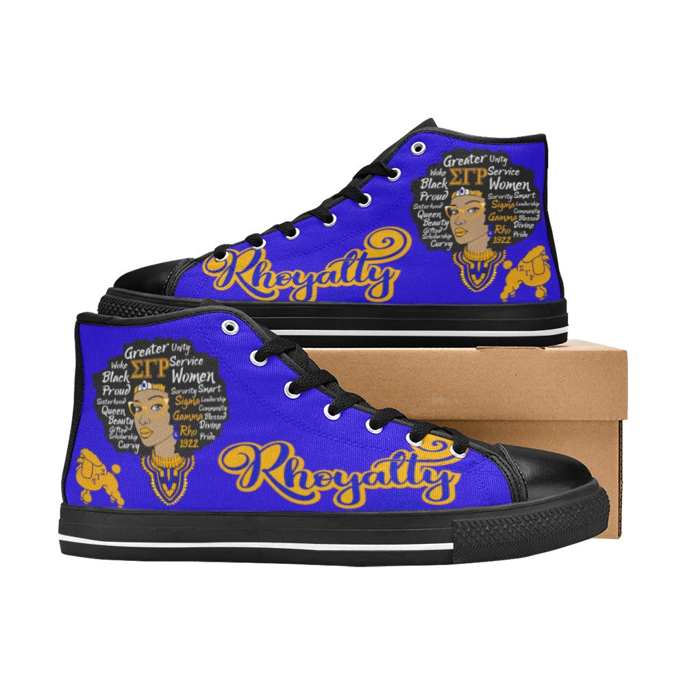 Poodle Rho Sneakers Women's Classic High Top Canvas Shoes